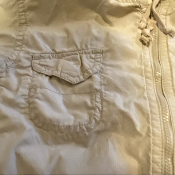 Vintage Gap Cargo Hooded Cotton Bomber Safari Hip Length Medium Pockets Jacket - Picture 9 of 10